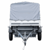 Anhänger Pkw 230x125 Garden Trailer 230 KIPP Unitrailer 750 kg mit Stützrad, Hochplane und Hochspriegel – Bild 7
