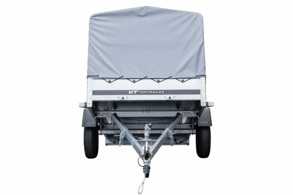 Anhänger Pkw 230x125 Garden Trailer 230 KIPP Unitrailer 750 kg mit Stützrad, Hochplane und Hochspriegel – Bild 7