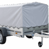 Anhänger Pkw 230x125 Garden Trailer 230 KIPP Unitrailer 750 kg mit Stützrad, Hochplane und Hochspriegel – Bild 6