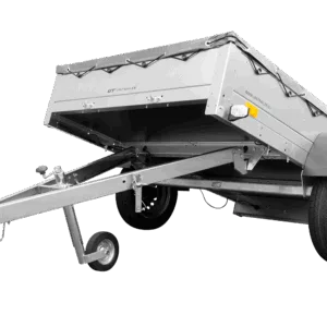 Anhänger für Pkws Garden Trailer 201 KIPP 200x125 cm 750 kg [mit Flachplane, Stützrad und Flachplaneträger]