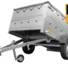 Anhänger kippbar GARDEN TRAILER 201 KIPP mit zusätzlichen Bordwänden, Stützrad und Flachplane – Bild 2