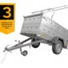 Anhänger mit Deckel Garden Trailer 200 KIPP 200x106 cm 750 kg – Bild 2