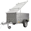 Anhänger mit Deckel Garden Trailer 200 KIPP 200x106 cm 750 kg – Bild 3
