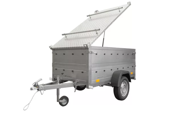 Anhänger mit Deckel Garden Trailer 200 KIPP 200x106 cm 750 kg – Bild 3