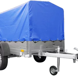 Anhänger mit Plane GARDEN TRAILER 201 KIPP [mit Stützrad, blauer Hochplane und Hochspriegel]