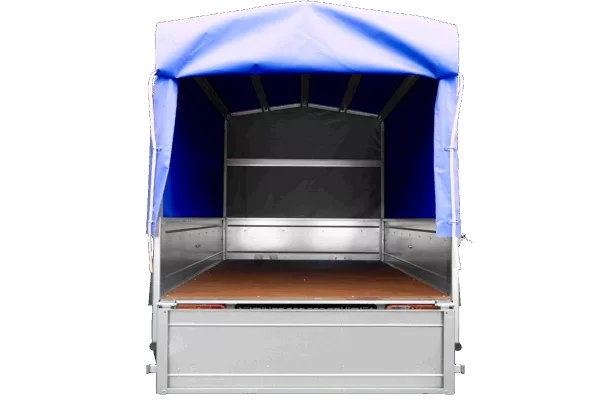 Anhänger mit Plane GARDEN TRAILER 201 KIPP [mit Stützrad, blauer Hochplane und Hochspriegel] – Bild 6