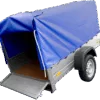 Anhänger mit Plane GARDEN TRAILER 201 KIPP [mit Stützrad, blauer Hochplane und Hochspriegel] – Bild 5