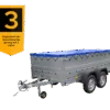 Anhänger mit zwei Achsen Garden Trailer 264/2 KIPP [inkl. zusätzliche Bordwände und Flachplane] – Bild 3
