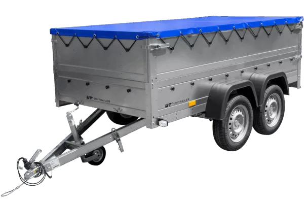 Anhänger mit zwei Achsen Garden Trailer 264/2 KIPP [inkl. zusätzliche Bordwände und Flachplane] – Bild 4