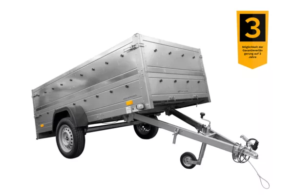 B Führerschein Anhänger GARDEN TRAILER 264 KIPP mit Bordwandaufsatz und Stützrad – Bild 2