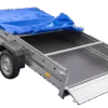 Einachsanhänger 264x150 UNITRAILER GARDEN 265 KIPP mit einem Flachplanenträger und blauer Plane – Bild 7