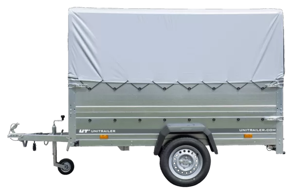 Führerschein B Anhänger GARDEN TRAILER 230 KIPP mit Stützrad, zusätzlichen Bordwänden, Hochplane und Hochspriegel H800 – Bild 4
