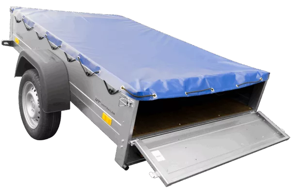 Garden Trailer 201 KIPP mit Flachplane, Stützrad und Planenträgern – Bild 5