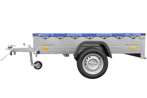 Garden Trailer 201 KIPP mit Flachplane, Stützrad und Planenträgern – Bild 7