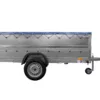 Großer Anhänger 750 kg GARDEN TRAILER 264 KIPP mit Bordwandaufsatz [zusätzliche 40 cm], Stützrad und blauer Flachplane – Bild 4