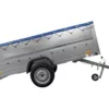 Großer Anhänger 750 kg GARDEN TRAILER 264 KIPP mit Bordwandaufsatz [zusätzliche 40 cm], Stützrad und blauer Flachplane – Bild 5