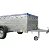 Großer Anhänger 750 kg GARDEN TRAILER 264 KIPP mit Bordwandaufsatz [zusätzliche 40 cm], Stützrad und blauer Flachplane – Bild 6
