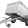 Kippbarer Pkw Anhänger GARDEN TRAILER 200 KIPP mit zusätzlichen Bordwänden, Stützrad und Flachplane