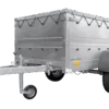 Kippbarer Pkw Anhänger GARDEN TRAILER 200 KIPP mit zusätzlichen Bordwänden, Stützrad und Flachplane – Bild 5