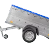 Kippbarer Pkw Anhänger GARDEN TRAILER 200 KIPP mit zusätzlichen Bordwänden, Stützrad und Flachplane – Bild 2