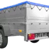 Kippbarer Pkw Anhänger GARDEN TRAILER 200 KIPP mit zusätzlichen Bordwänden, Stützrad und Flachplane – Bild 4