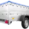 Kippbarer Pkw Anhänger GARDEN TRAILER 200 KIPP mit zusätzlichen Bordwänden, Stützrad und Flachplane – Bild 6