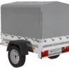 Kipper Anhänger 750 kg Garden Trailer 150 KIPP 150x106 cm [mit Hochplane, Hochspriegel und Stützrad] – Bild 2