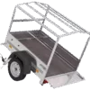 Kipper Anhänger 750 kg Garden Trailer 150 KIPP 150x106 cm [mit Hochplane, Hochspriegel und Stützrad] – Bild 5