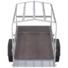 Kipper Anhänger 750 kg Garden Trailer 150 KIPP 150x106 cm [mit Hochplane, Hochspriegel und Stützrad] – Bild 6