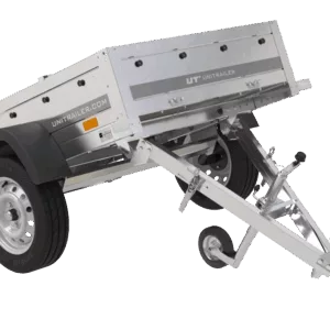 Kleinanhänger für Pkw Garden Trailer 150 KIPP 150x106 cm 750 kg [mit Flachplane, Planenträgern, Stützrad]