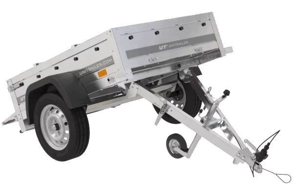 Kleinanhänger für Pkw Garden Trailer 150 KIPP 150x106 cm 750 kg [mit Flachplane, Planenträgern, Stützrad]