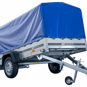 Langer PKW-Anhänger GARDEN TRAILER 264 KIPP mit Hochplane, Spriegel und Stützrad