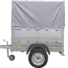 Neuanhänger Kipper ungebremst GARDEN TRAILER 150 KIPP mit zusätzlichen Bordwänden, Stützrad, Hochplane und Hochspriegel – Bild 5