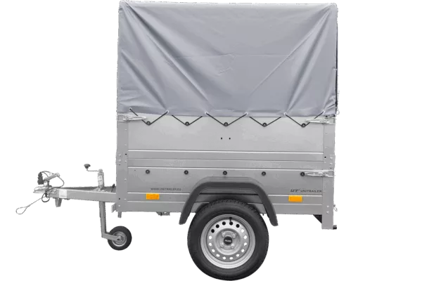 Neuanhänger Kipper ungebremst GARDEN TRAILER 150 KIPP mit zusätzlichen Bordwänden, Stützrad, Hochplane und Hochspriegel – Bild 5
