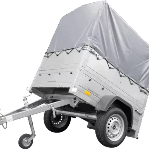 Neuanhänger Kipper ungebremst GARDEN TRAILER 150 KIPP mit zusätzlichen Bordwänden, Stützrad, Hochplane und Hochspriegel