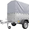 Neuanhänger Kipper ungebremst GARDEN TRAILER 150 KIPP mit zusätzlichen Bordwänden, Stützrad, Hochplane und Hochspriegel – Bild 6