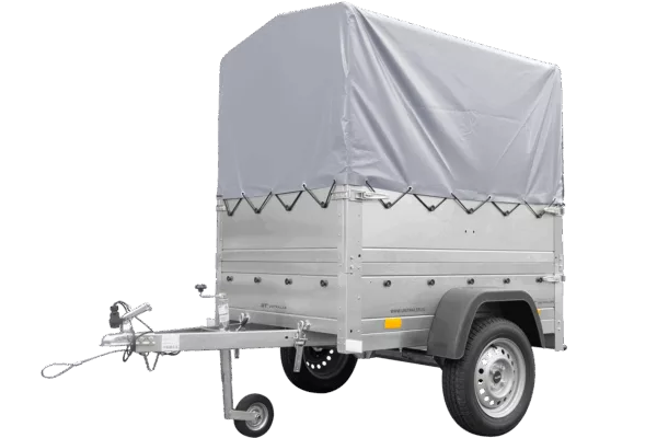 Neuanhänger Kipper ungebremst GARDEN TRAILER 150 KIPP mit zusätzlichen Bordwänden, Stützrad, Hochplane und Hochspriegel – Bild 6