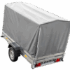 PKW Anhänger 230x125 Garden Trailer 230 KIPP Unitrailer 750 kg mit Stützrad, 110 cm hoher Plane und Hochspriegel – Bild 5