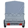 Pkw Anhänger 750 kg ungebremst GARDEN TRAILER 201 KIPP mit zusätzlichen Bordwänden, Stützrad, Hochplane und Hochspriegel – Bild 3