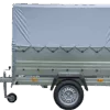 Pkw Anhänger 750 kg ungebremst GARDEN TRAILER 201 KIPP mit zusätzlichen Bordwänden, Stützrad, Hochplane und Hochspriegel – Bild 6