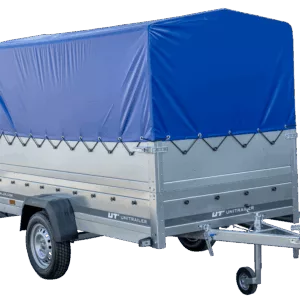 Pkw Anhänger GARDEN TRAILER 264 KIPP mit Stützrad, zusätzlichen Bordwänden, Hochplane und Hochspriegel
