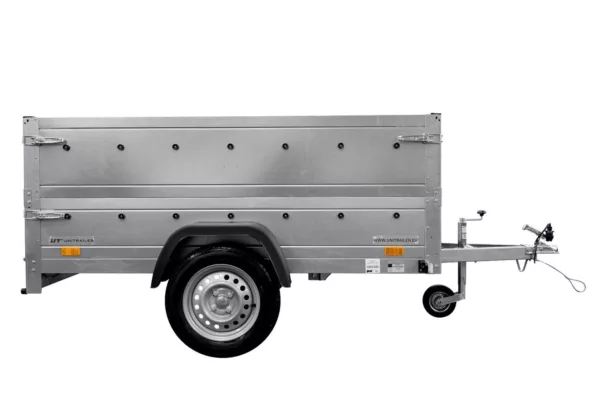 Pkw Anhänger Kipper 230x125 Garden Trailer 230 KIPP Unitrailer 750 kg mit Stützrad und zusätzlichen Bordwänden – Bild 3