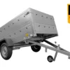 Pkw Anhänger Kipper 230x125 Garden Trailer 230 KIPP Unitrailer 750 kg mit Stützrad und zusätzlichen Bordwänden – Bild 2