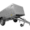 Pkw Anhänger Kipper 230x125 Garden Trailer 230 KIPP Unitrailer 750 kg mit Stützrad und zusätzlichen Bordwänden