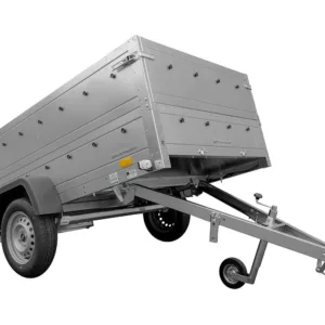 Pkw Anhänger Kipper 230x125 Garden Trailer 230 KIPP Unitrailer 750 kg mit Stützrad und zusätzlichen Bordwänden