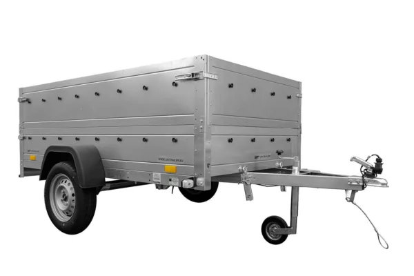 Pkw Anhänger Kipper 230x125 Garden Trailer 230 KIPP Unitrailer 750 kg mit Stützrad und zusätzlichen Bordwänden – Bild 5