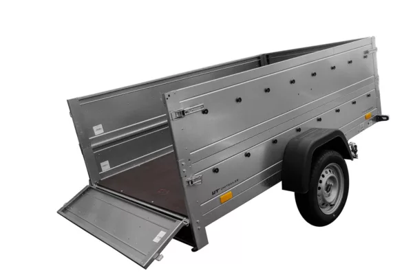 Pkw Anhänger Kipper 230x125 Garden Trailer 230 KIPP Unitrailer 750 kg mit Stützrad und zusätzlichen Bordwänden – Bild 6