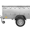 Pkw Anhänger kippbar 750 kg GARDEN TRAILER 201 KIPP mit zusätzlichen Bordwänden, Stützrad und grauer Flachplane – Bild 6