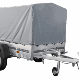 Tieflader Pkw Anhänger Garden Trailer 200 KIPP 200x106 cm 750 kg [mit Hochspriegel, Hochplane und Stützrad]