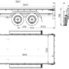 UNITRAILER GARDEN TRAILER ANHÄNGER 264/2 KIPP MIT STÜTZRAD, SPRIEGEL UND GRAUER PLANE – Bild 2